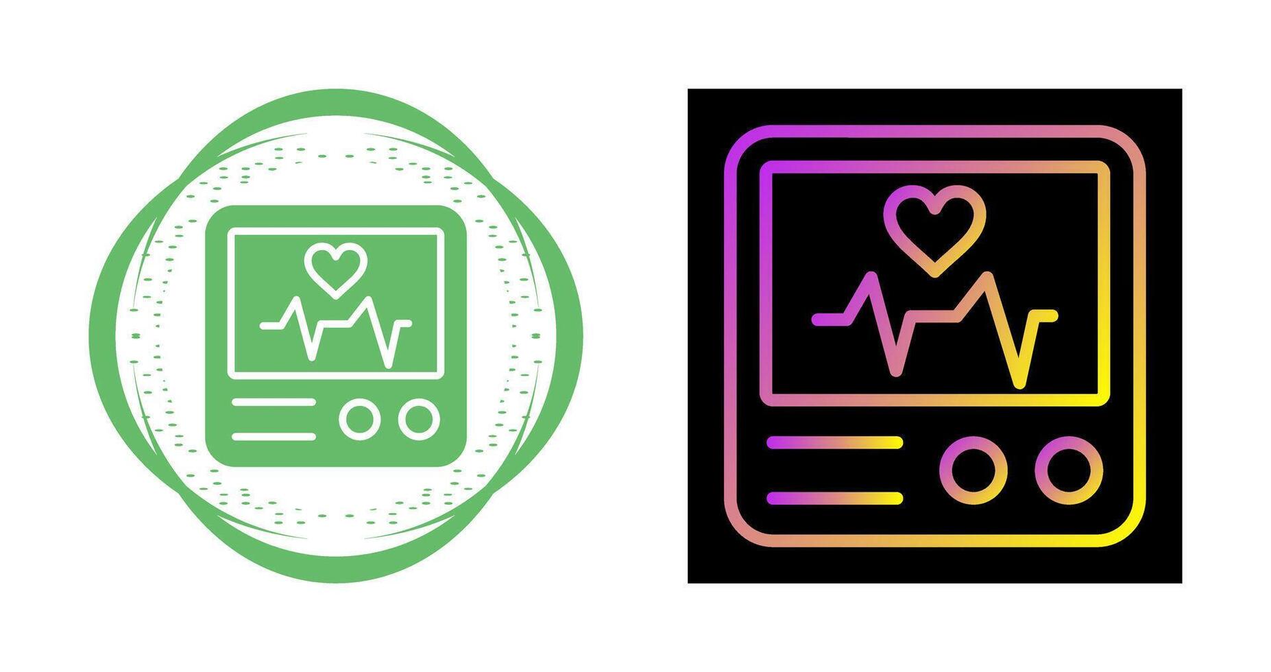 Heart Rate Monitor Vector Icon
