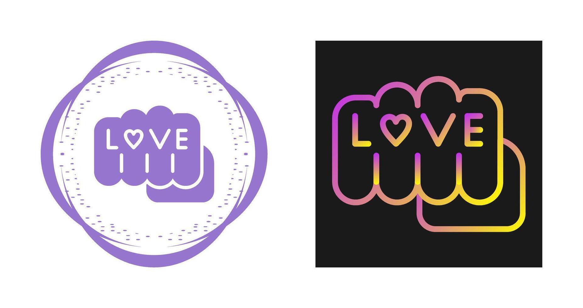 Love tattoo Vector Icon