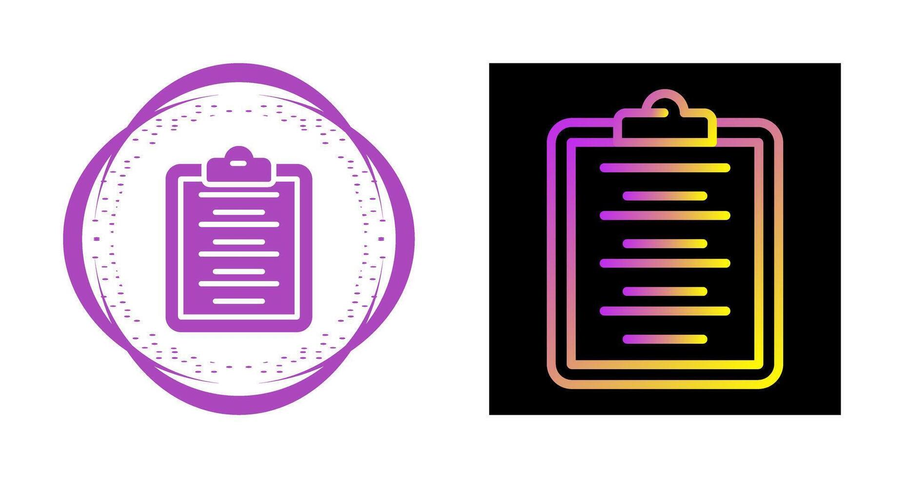 Writing Pad Vector Icon
