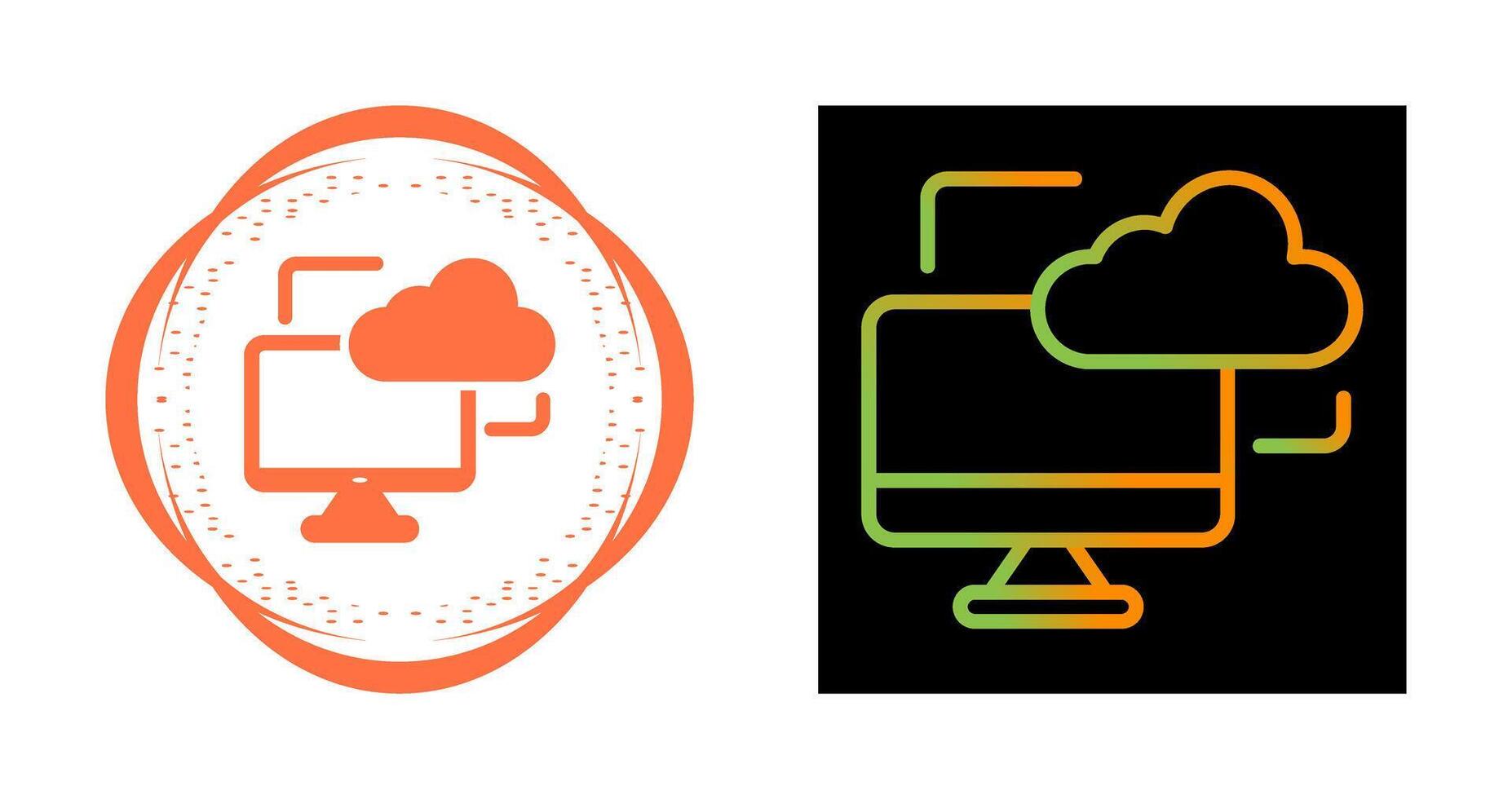 Cloud Monitoring Vector Icon