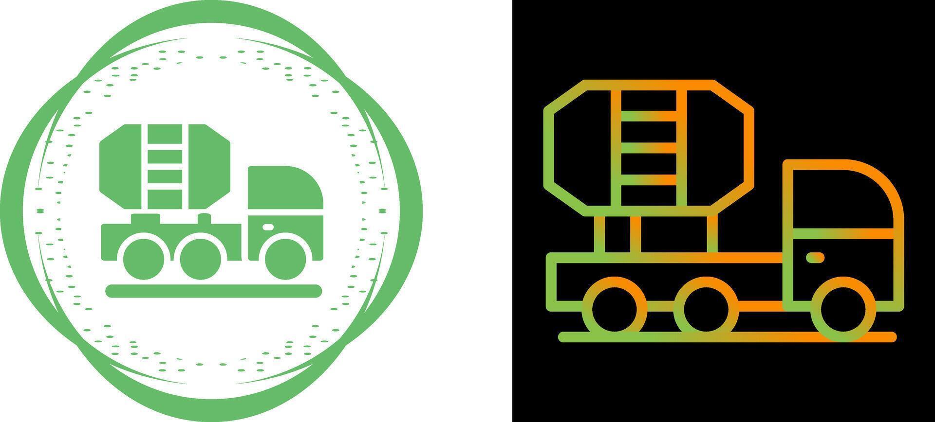 Mixer Truck Vector Icon