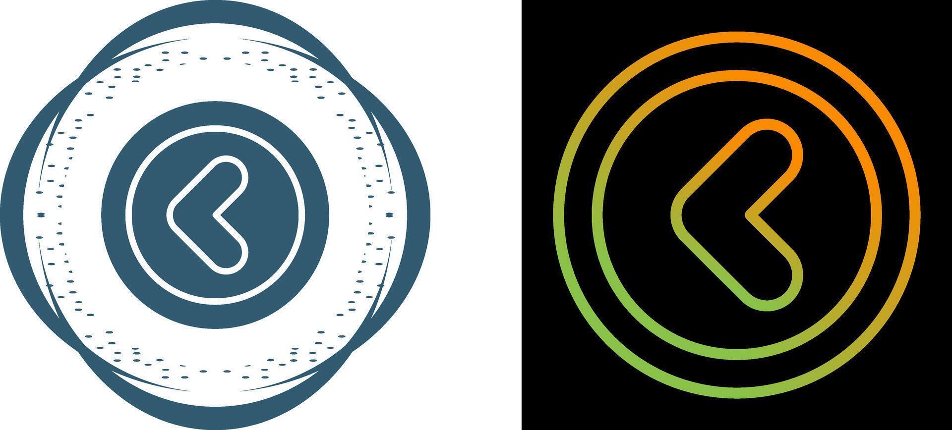 Angle Left Vector Icon