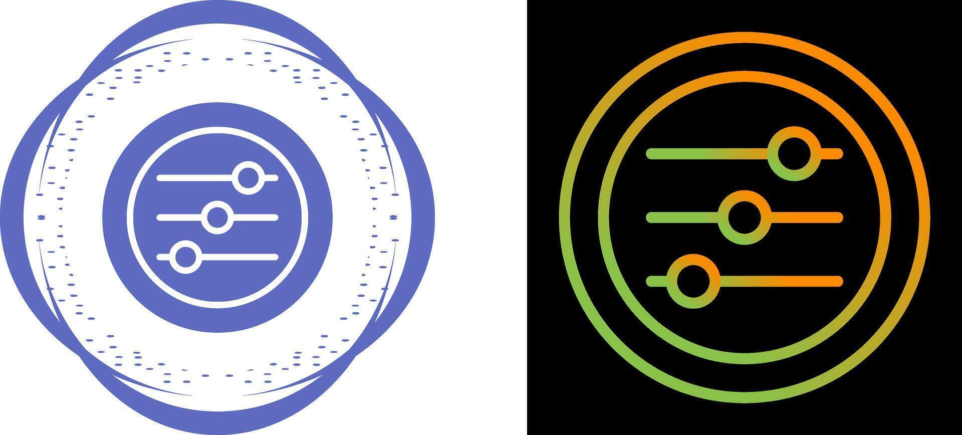 Settings Sliders Vector Icon