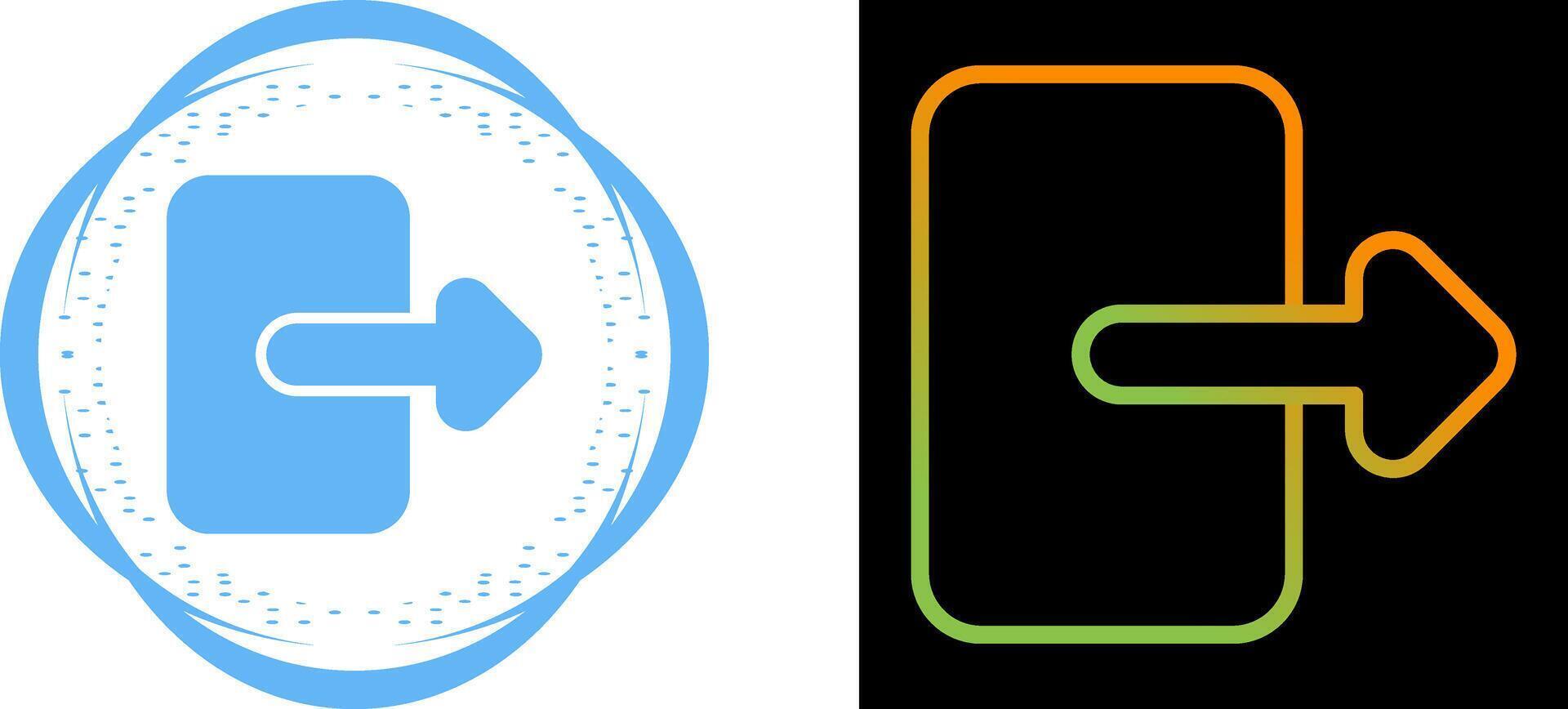Exit Vector Icon