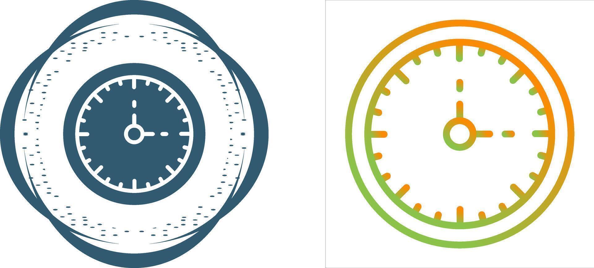 Clock Three Vector Icon