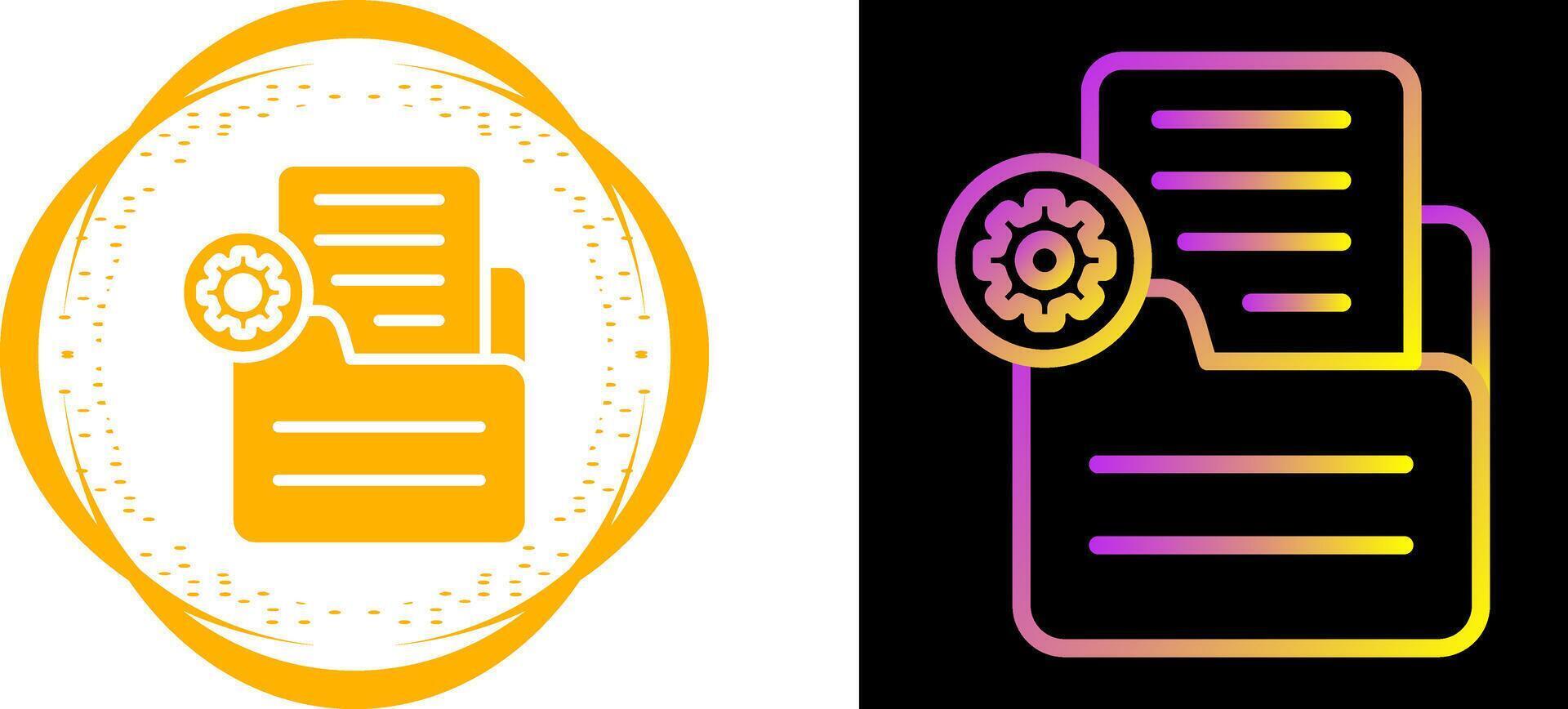 Document Settings Vector Icon