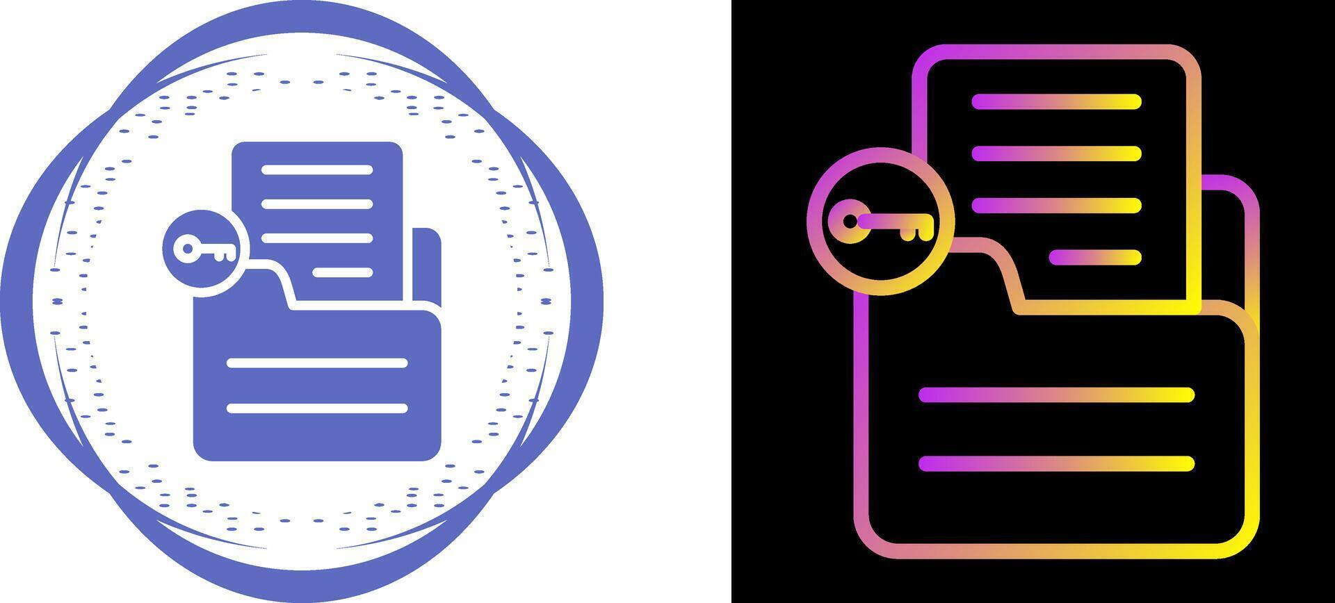 Document Unlock Vector Icon