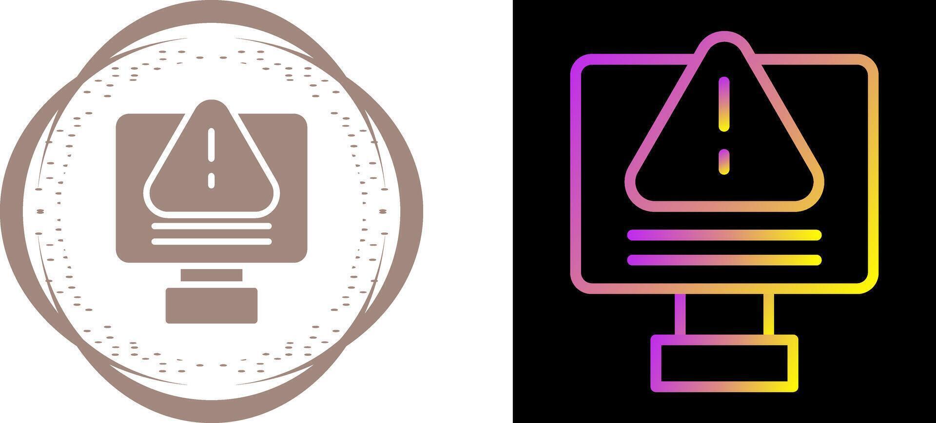 IT System Failure Vector Icon