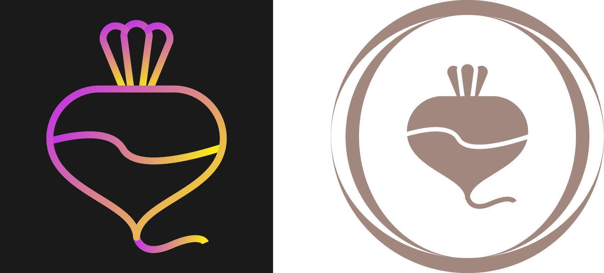 Turnip Vector Icon
