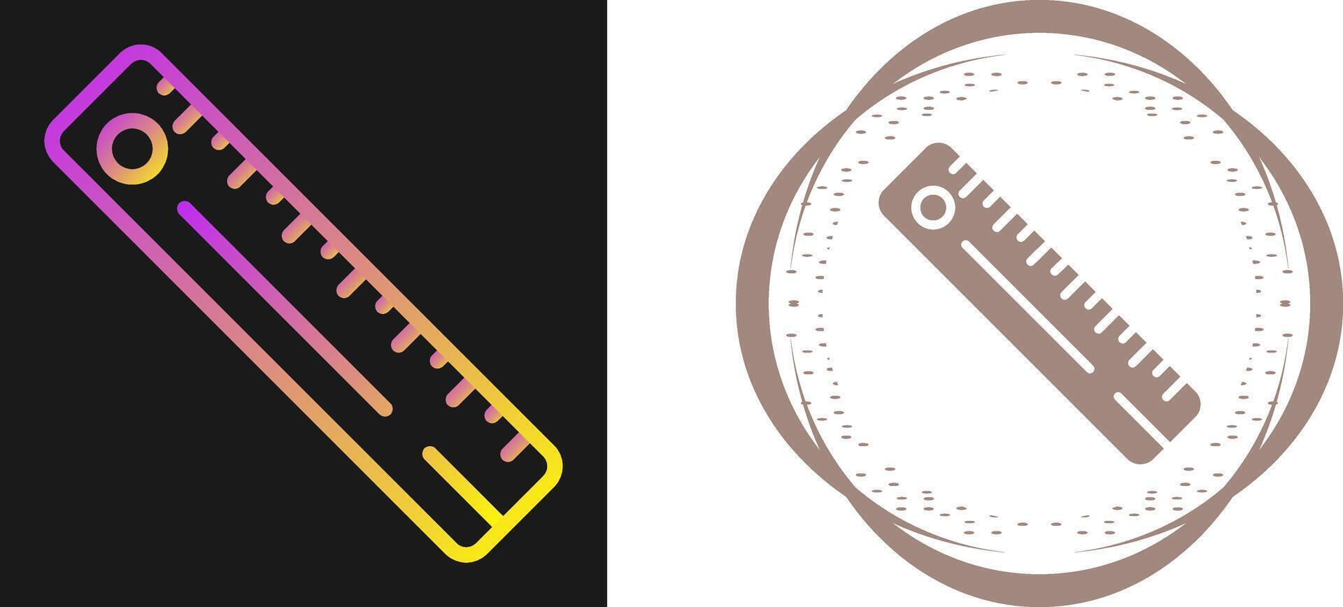 Straight Ruler Vector Icon