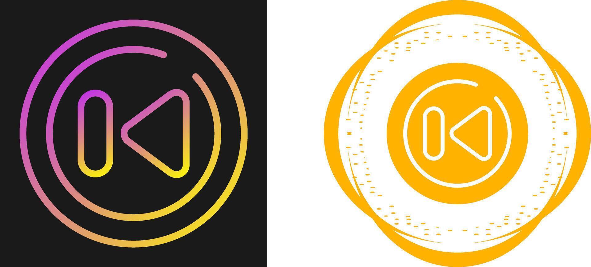 Rewind Circle Vector Icon