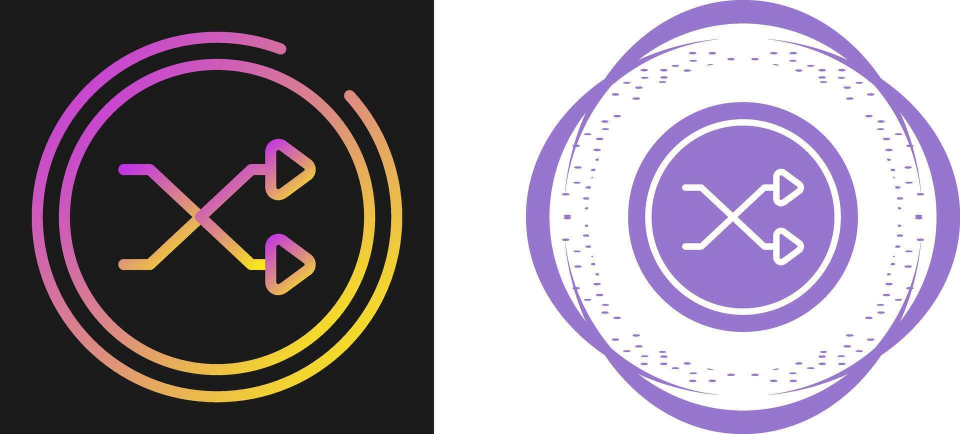 Shuffle Icon Vector Icon