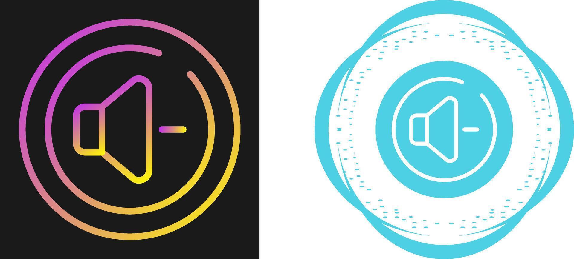 Volume Down Circle Vector Icon