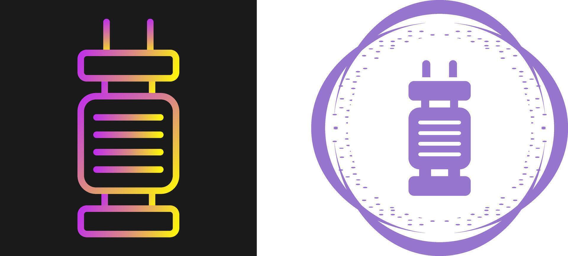 Capacitor Vector Icon