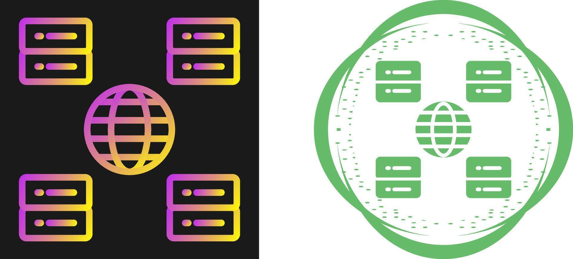 Content Delivery Network Vector Icon