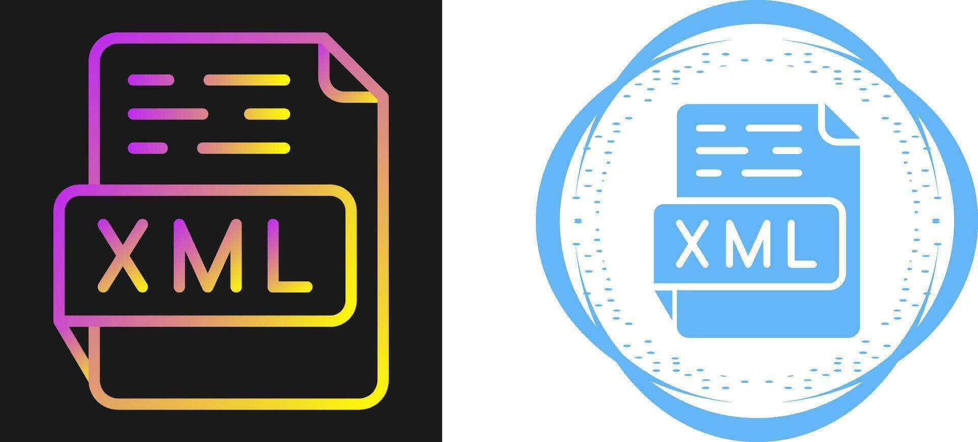 XML Vector Icon