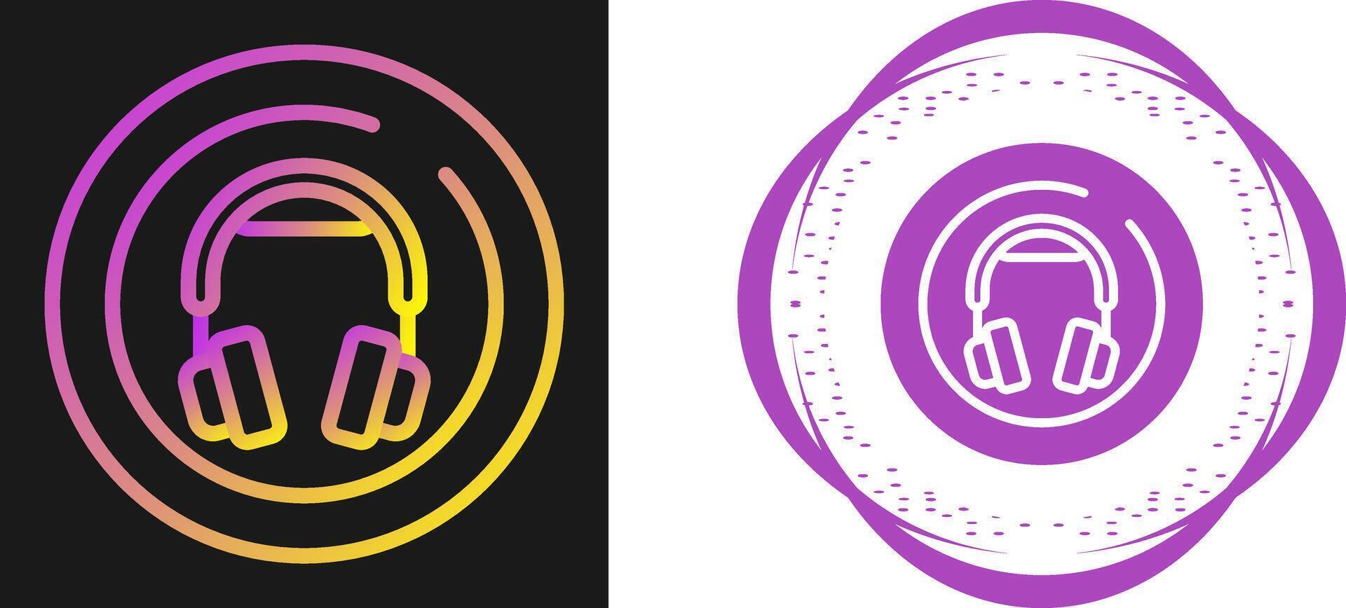 Headphones Circle Vector Icon