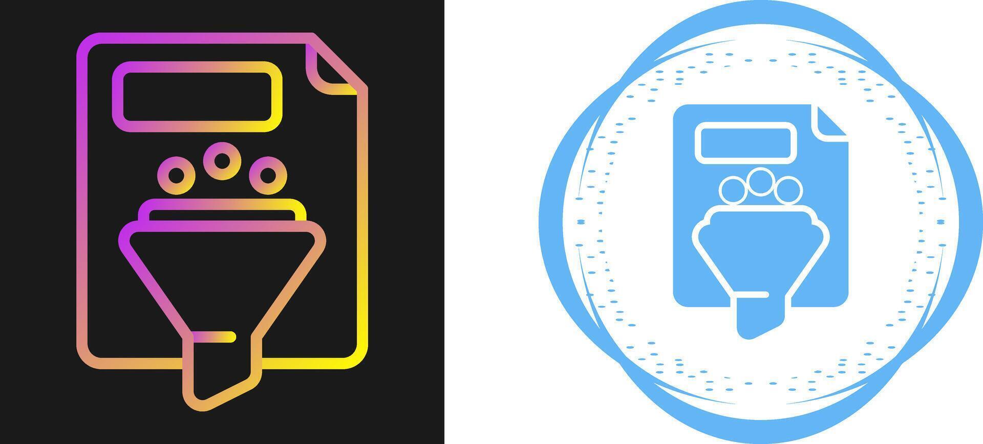 Filtering Vector Icon