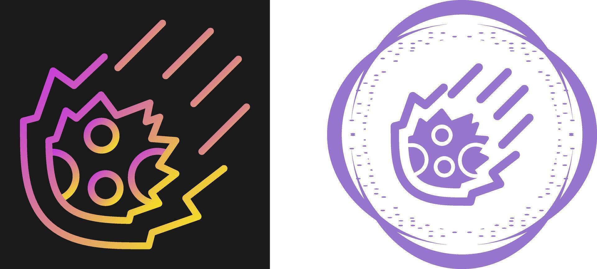 Meteor Vector Icon