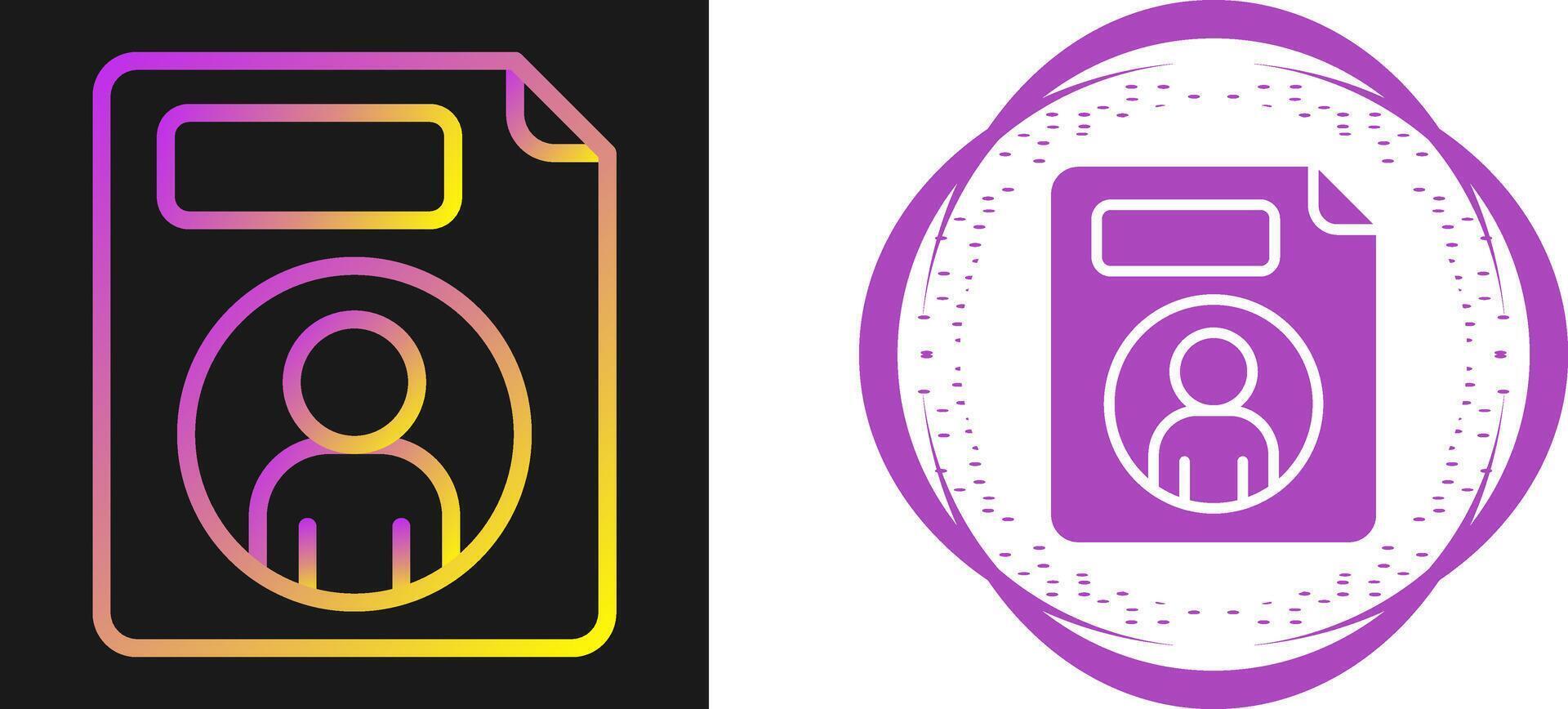 Personal File Vector Icon