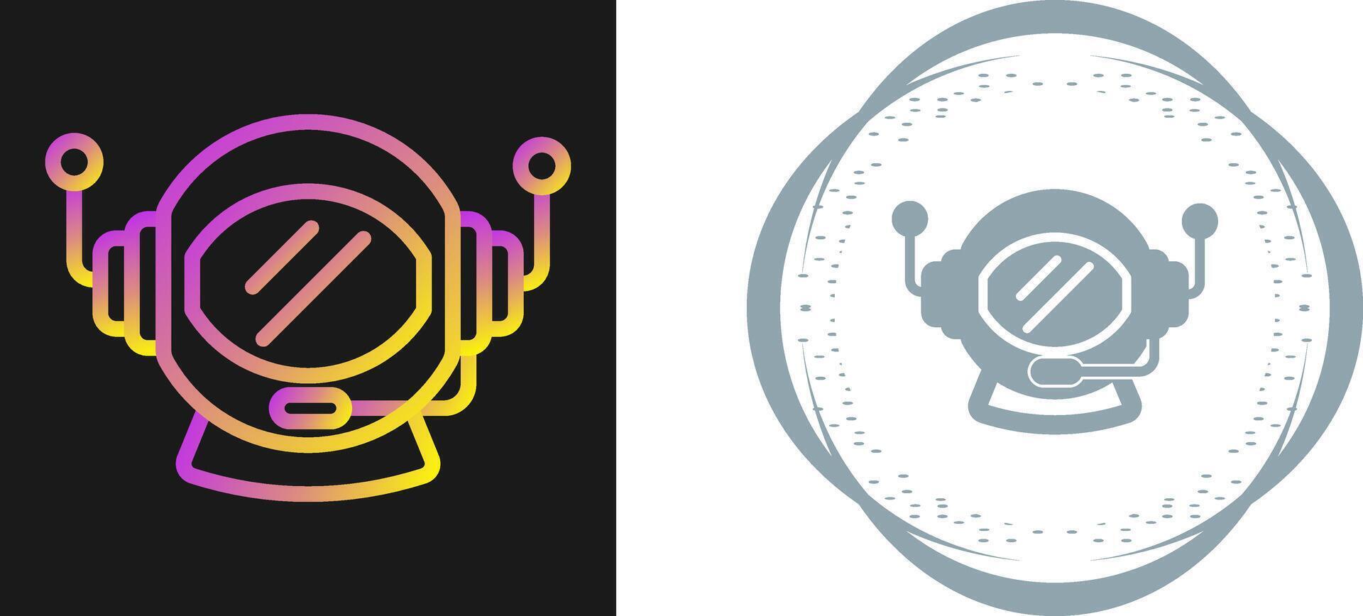 Astronaut Helmet Vector Icon