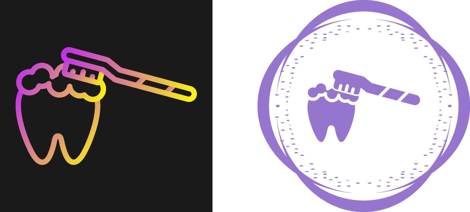 Brushing Teeth Vector Icon