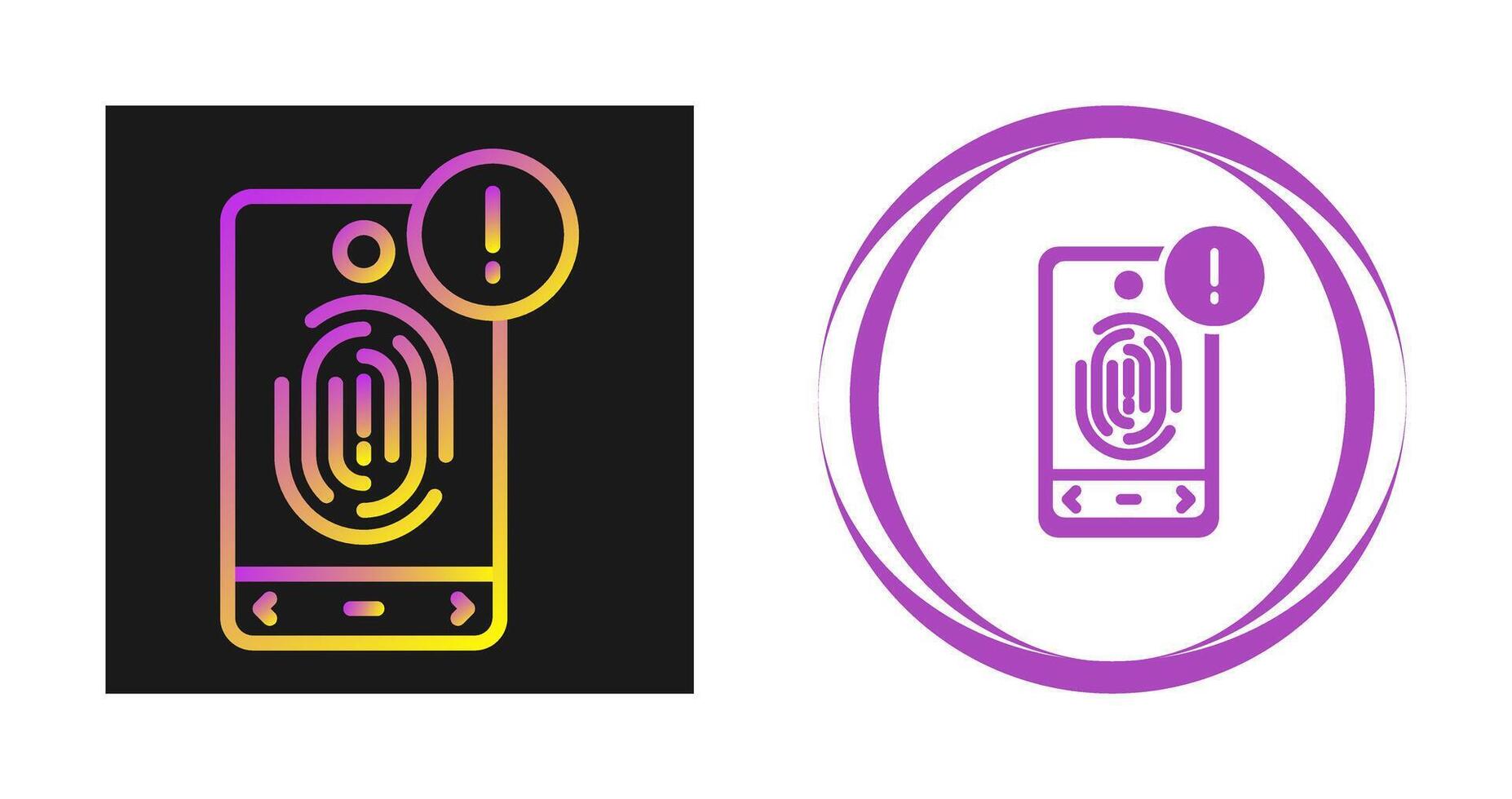 Biometric Identification Vector Icon