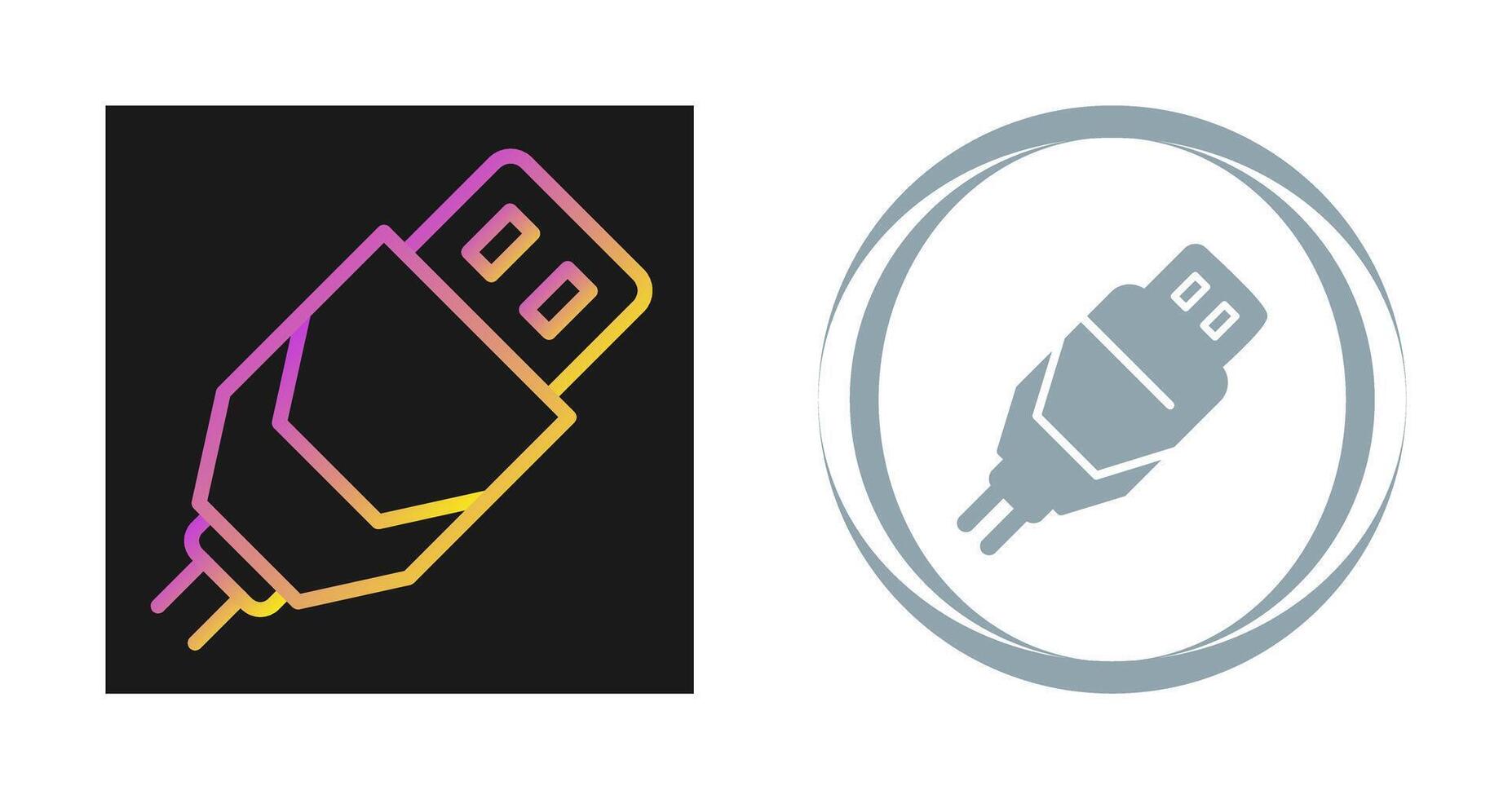 Usb Cable Vector Icon