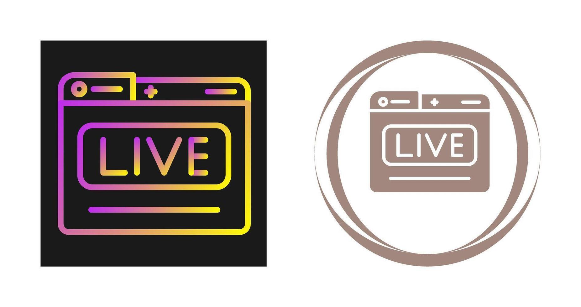 Live Stream Vector Icon