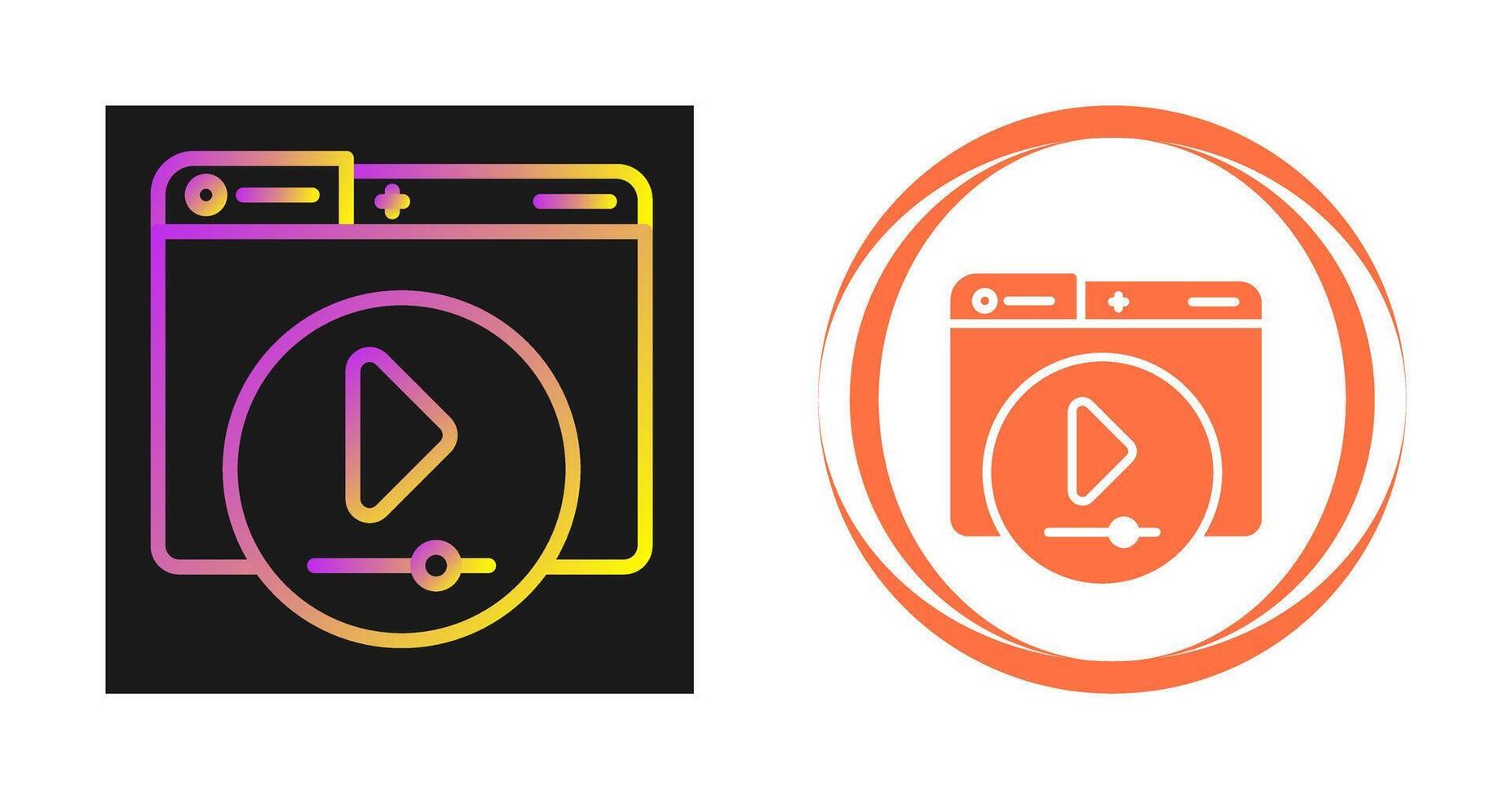 Video Player Vector Icon