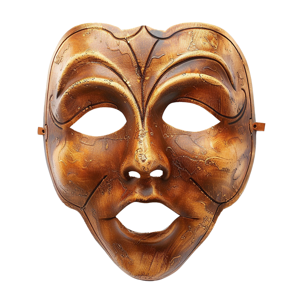 AI generated Elegant carnival mask isolated on transparent background png