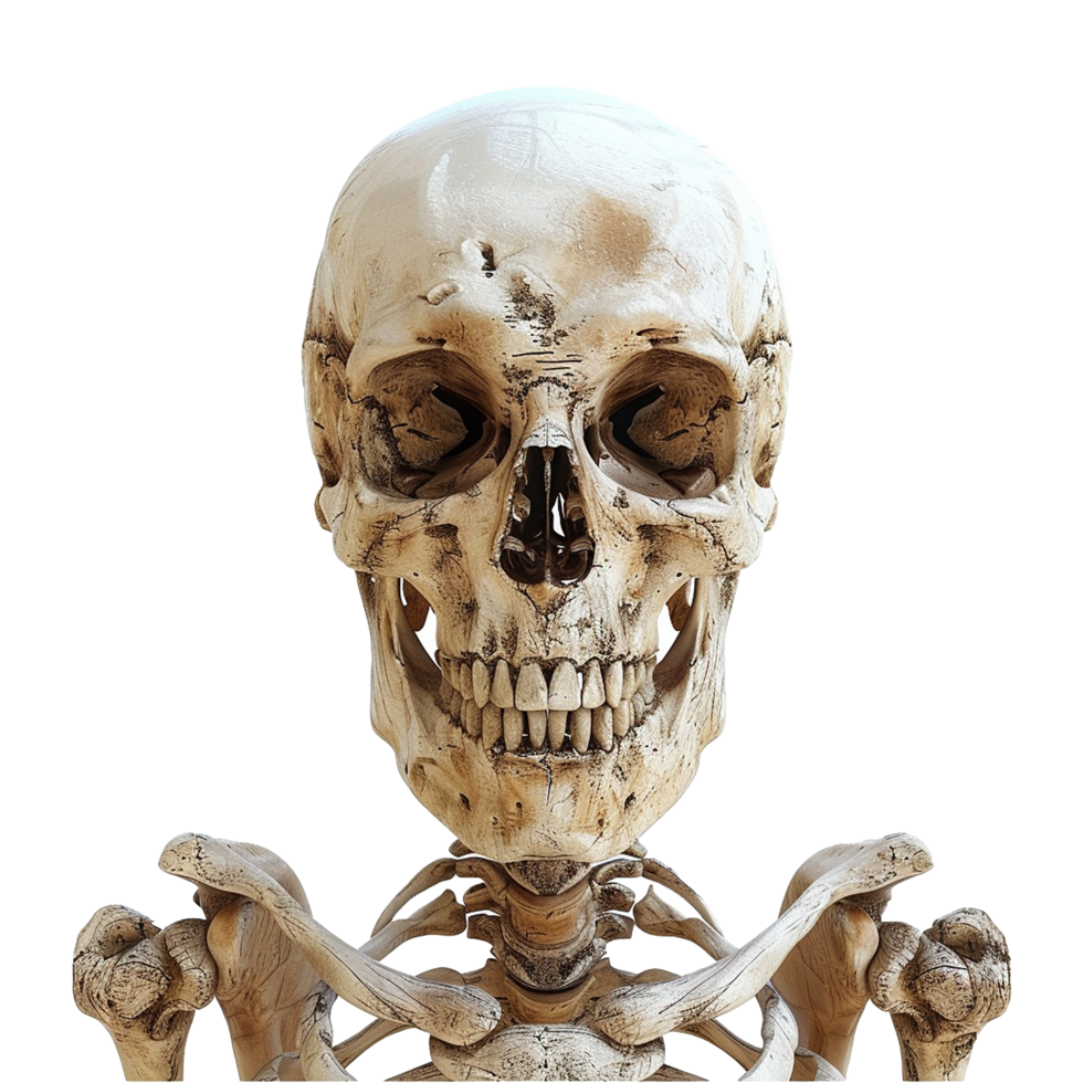 AI generated Realistic skull isolated on transparent background png