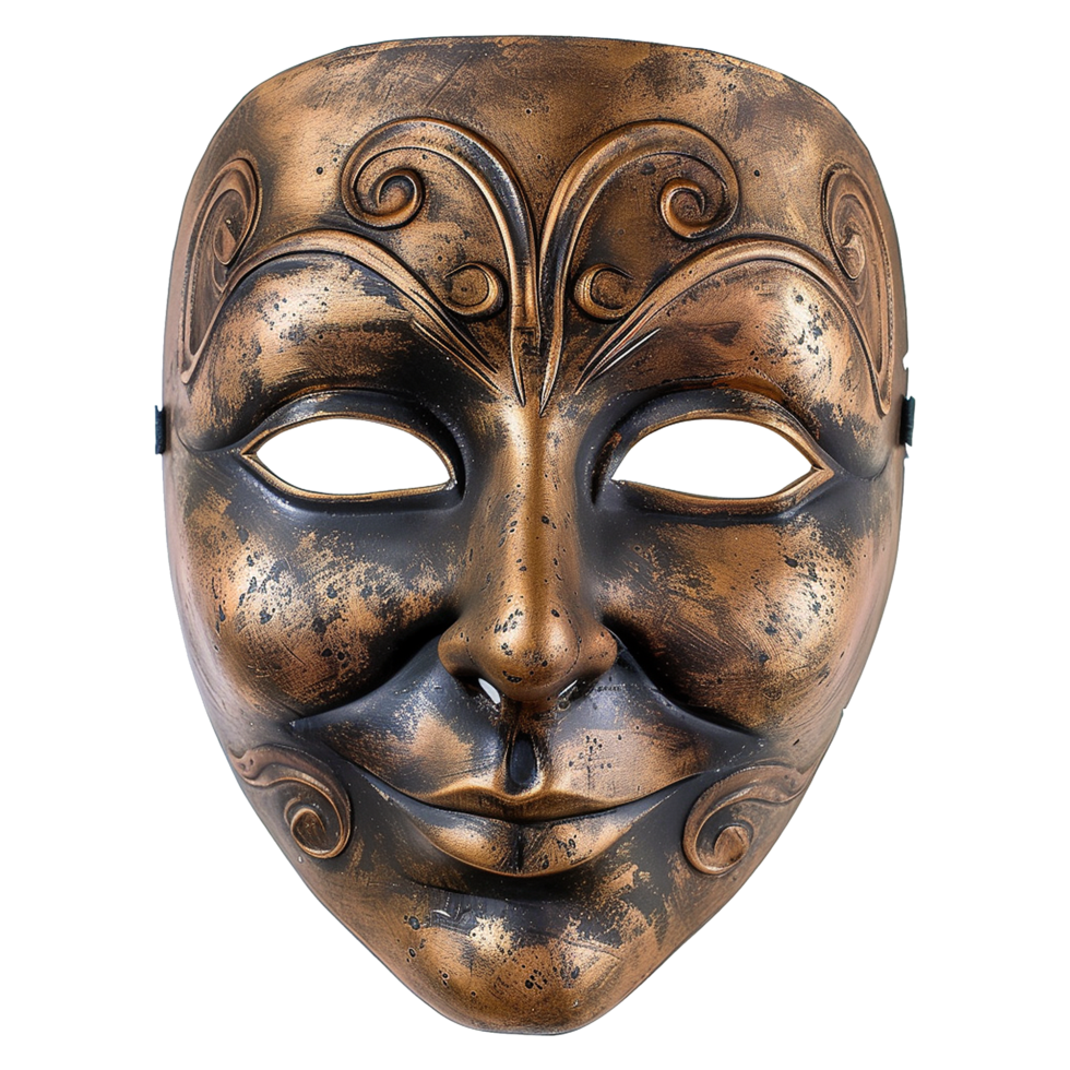 AI generated Elegant carnival mask isolated on transparent background png