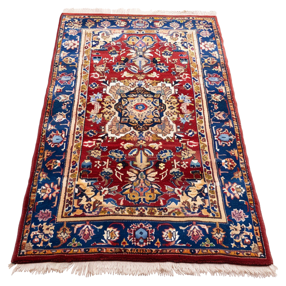 AI generated Traditional carpet isolated on transparent background png