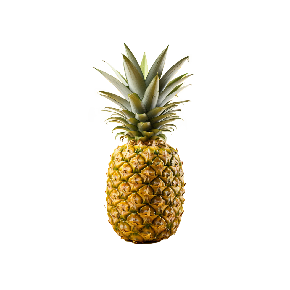 ai generato ananas png isolato su trasparente sfondo