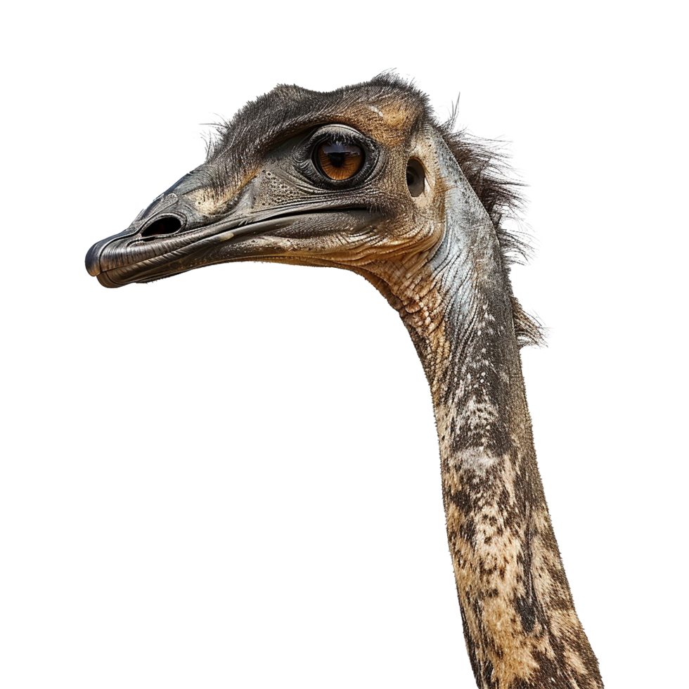AI generated Pharusrhacos dinosaur isolated on transparent background png