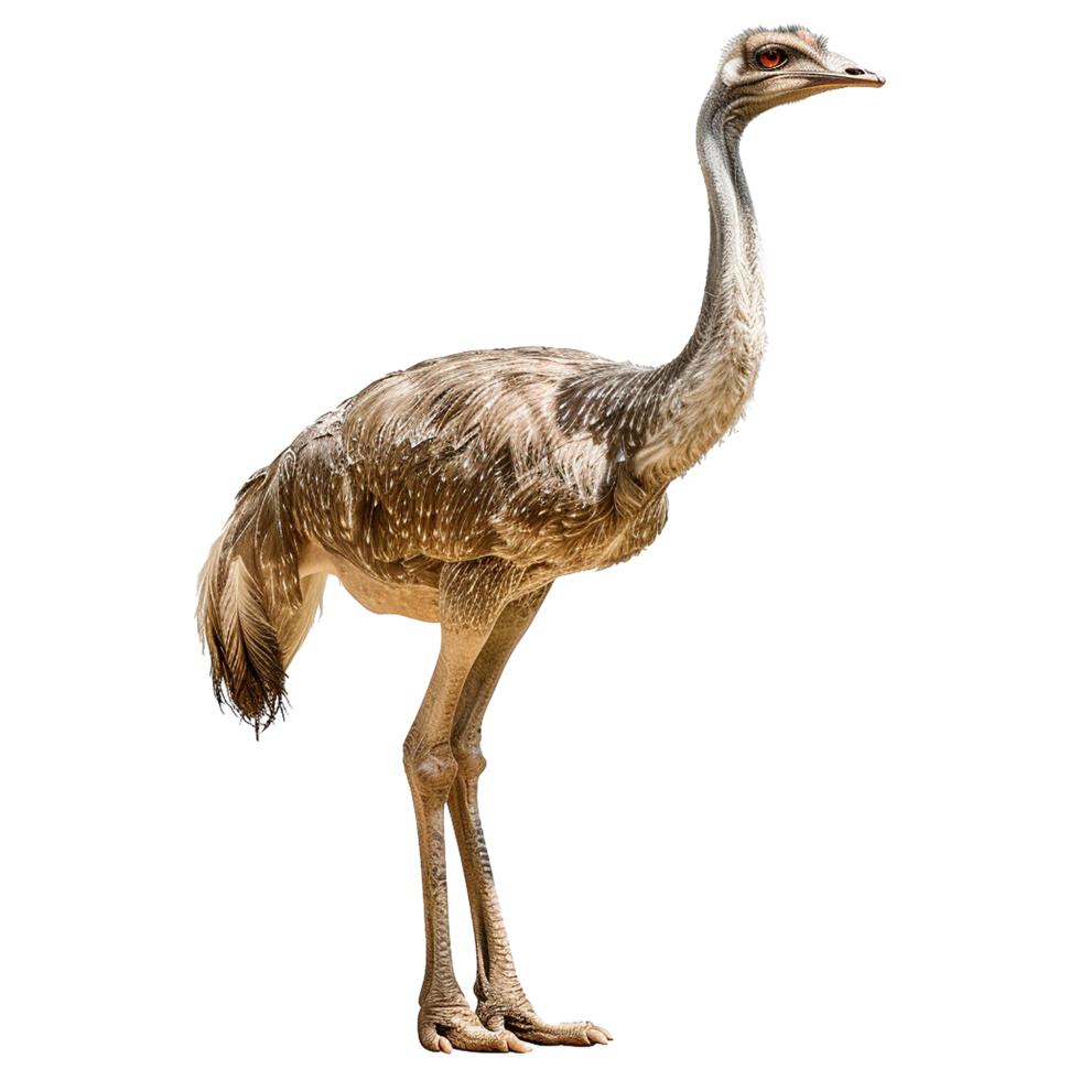 AI generated Pharusrhacos dinosaur isolated on transparent background png