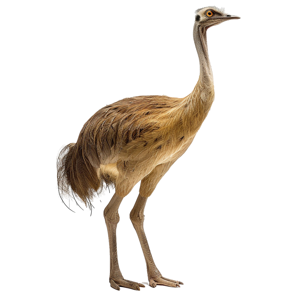 AI generated Pharusrhacos dinosaur isolated on transparent background png