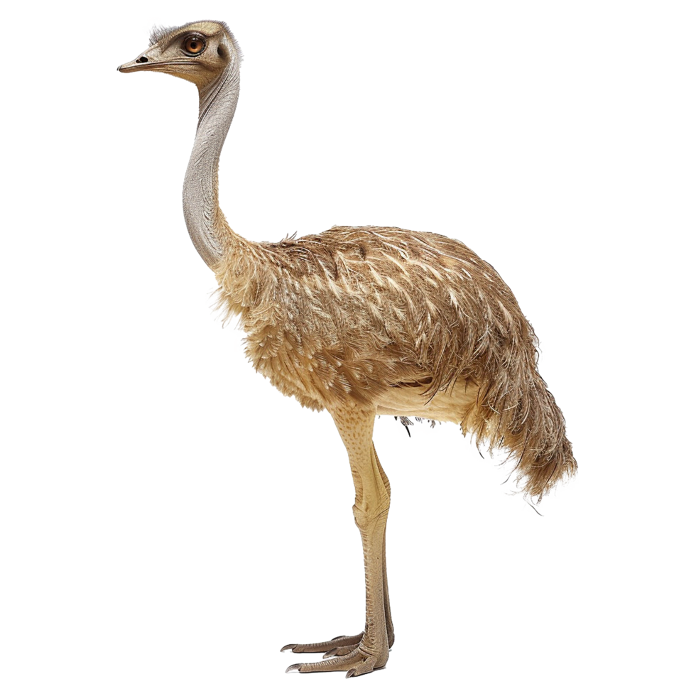 AI generated Pharusrhacos dinosaur isolated on transparent background png