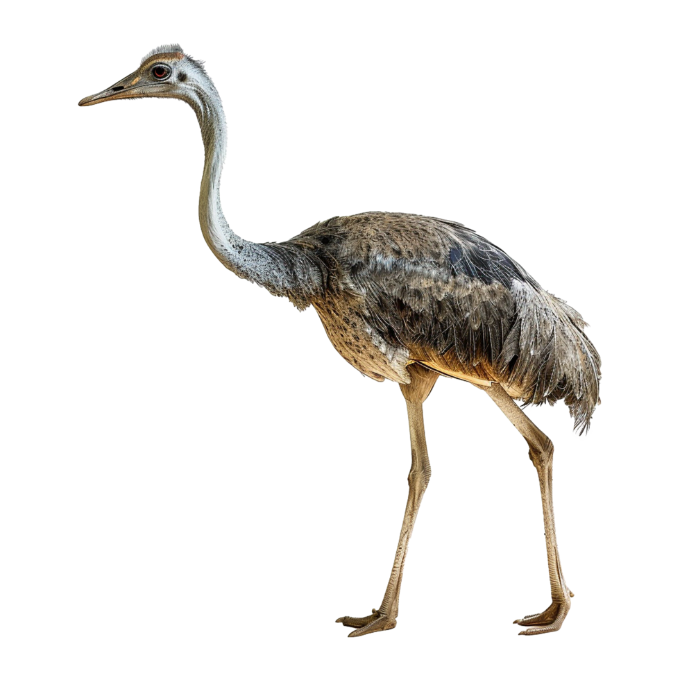 AI generated Pharusrhacos dinosaur isolated on transparent background png
