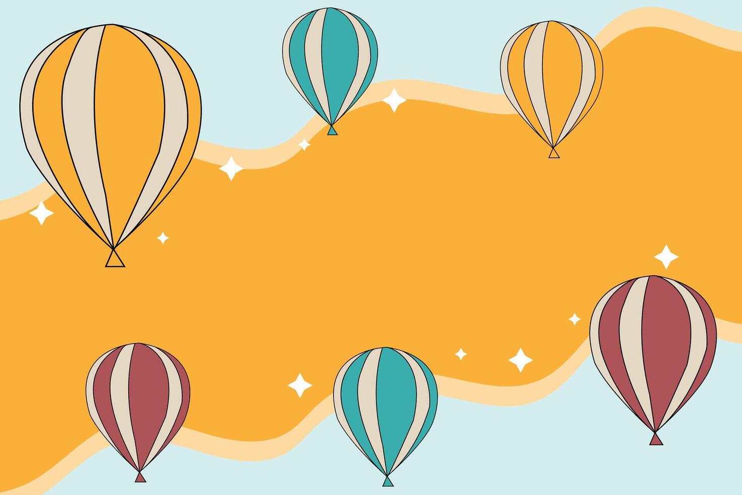 Colorful Balloon with space background. Birthday theme background design vector. vector