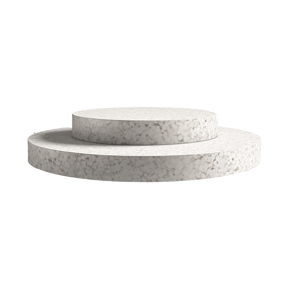 AI generated Terrazzo podium isolated on transparent background png