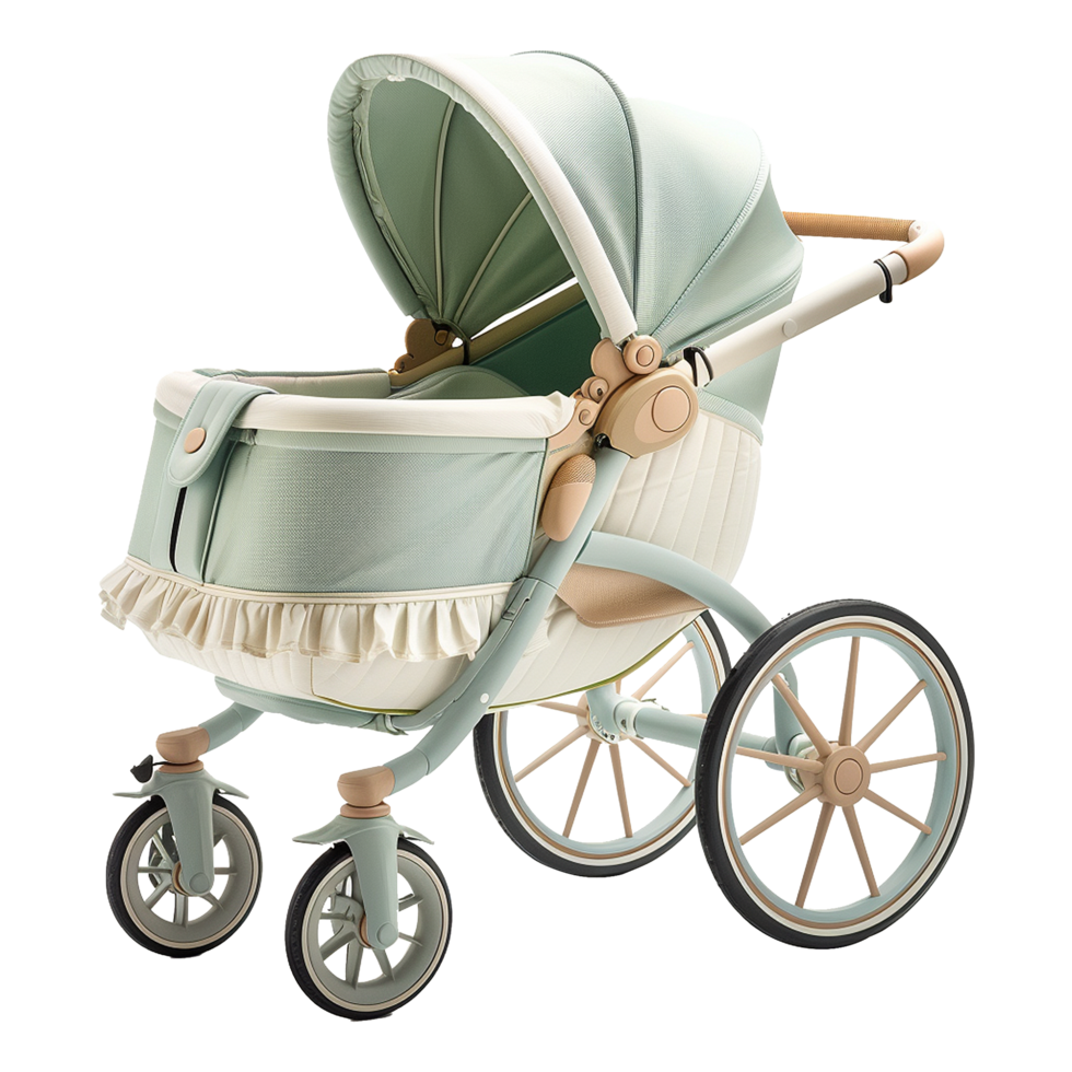 AI generated Baby stroller isolated on transparent background png