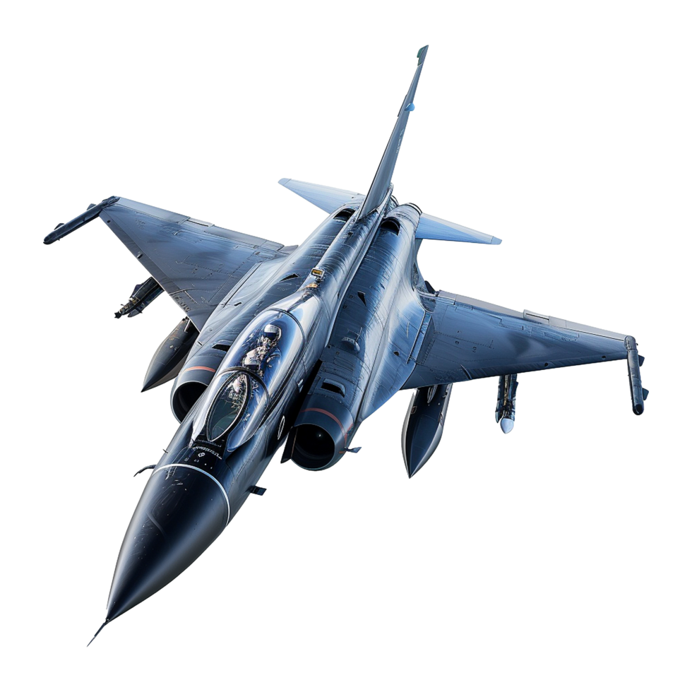 AI generated Flying Jet aircraft isolated on transparent background png