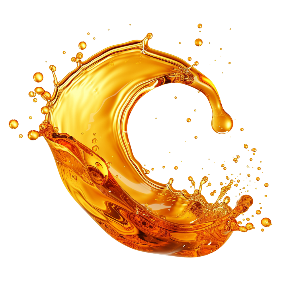 AI generated Abstract lubricant oil isolated on transparent background png