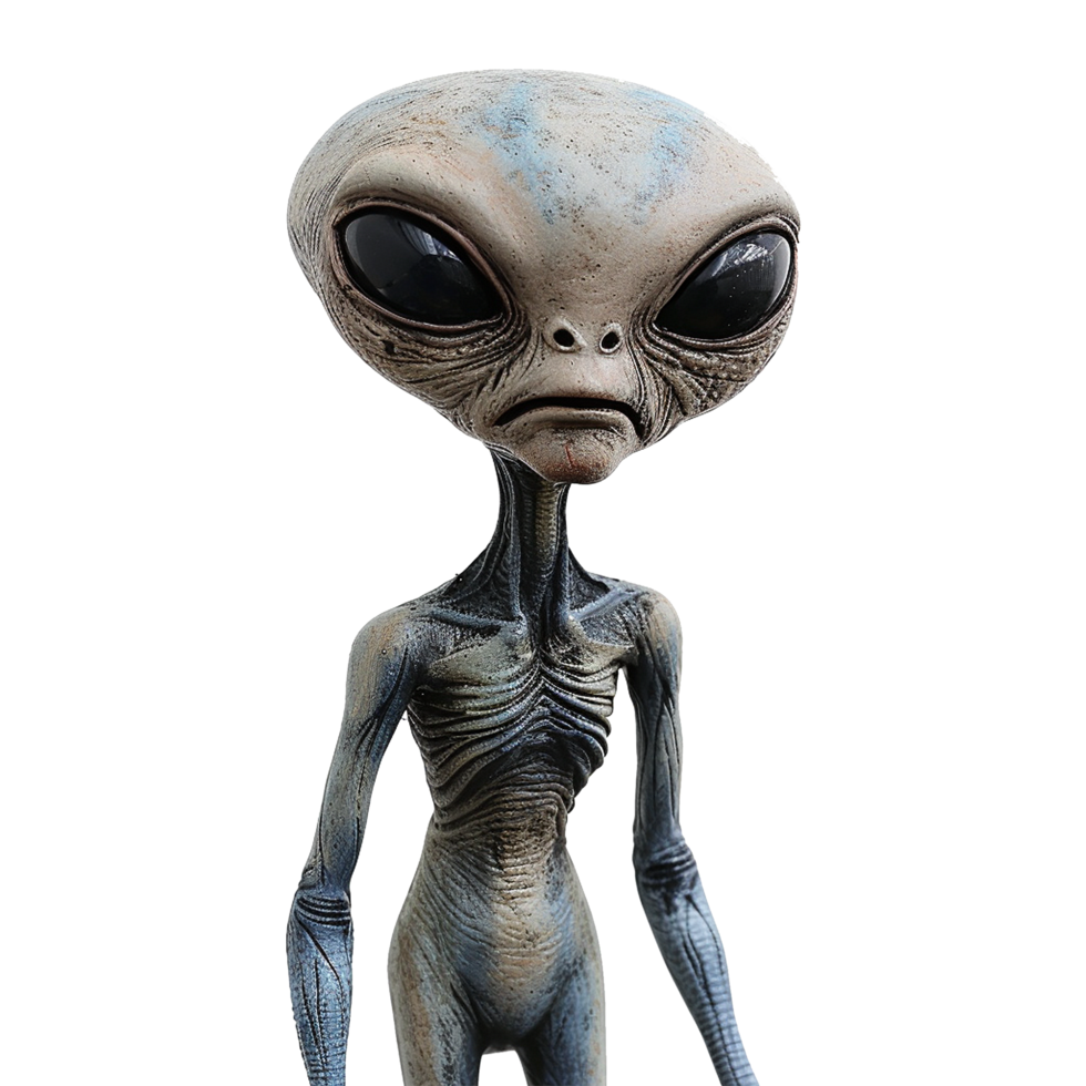 AI generated 3d render alien on transparent background png