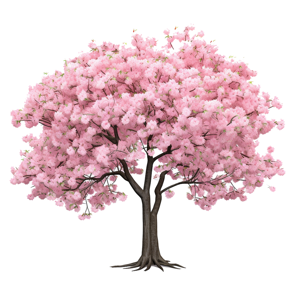 AI generated Tulip tree isolated on transparent background png
