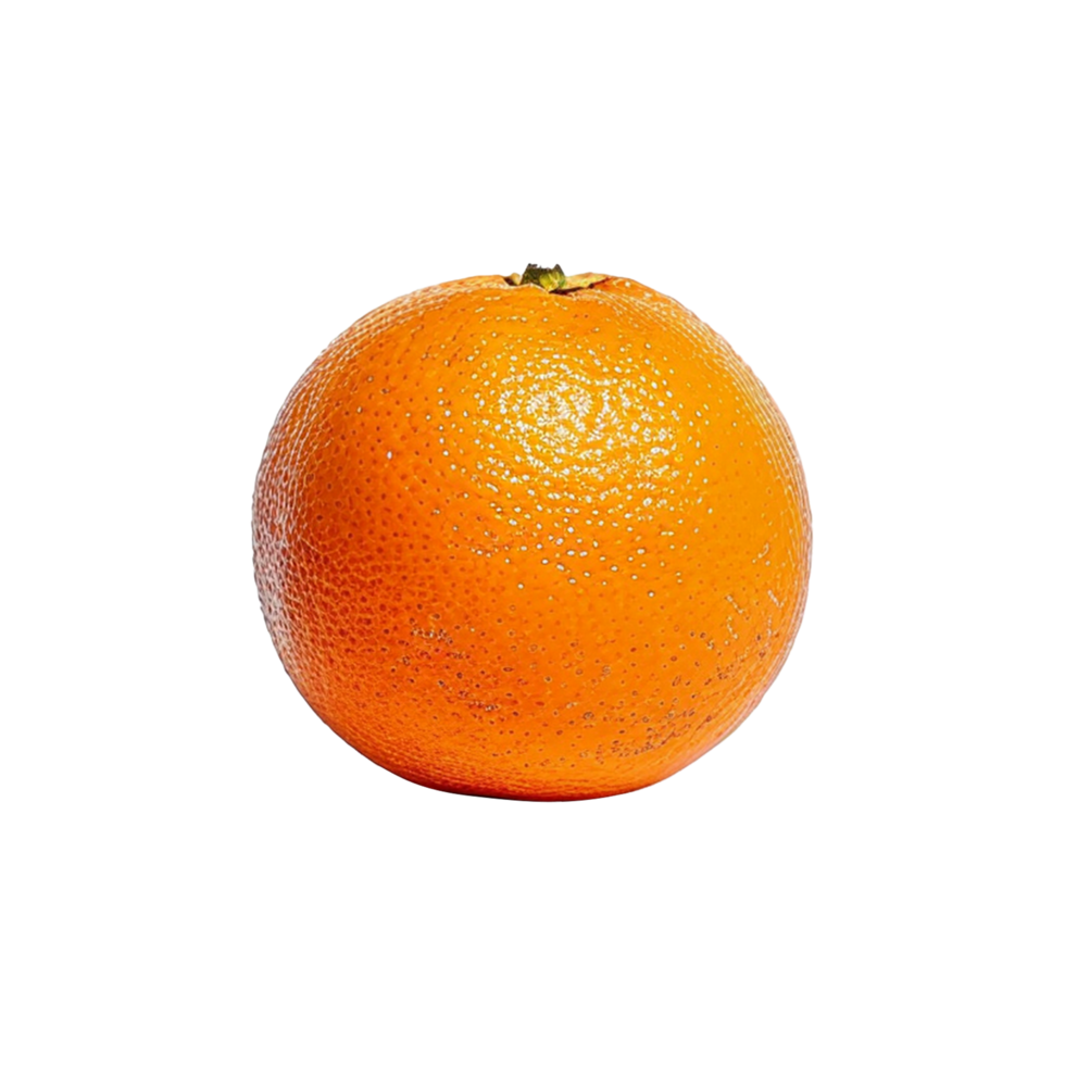 AI generated Whole yellow Fresh orange isolated on transparent background png