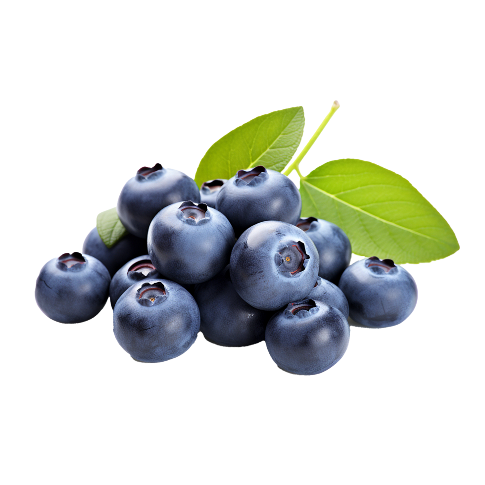 AI generated Fresh blueberry png isolated on transparent background