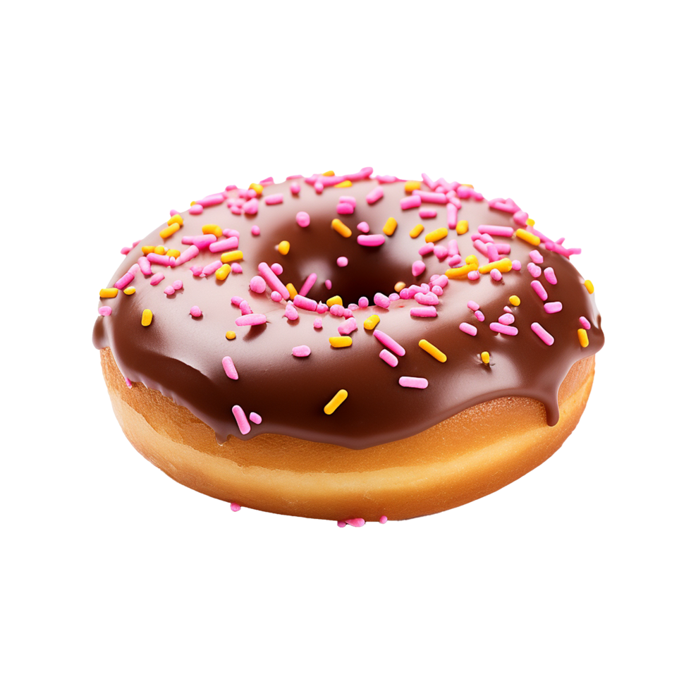 AI generated Donut png isolated on transparent background